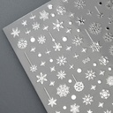 Nails Stickers Stars & Snowflakes Silver